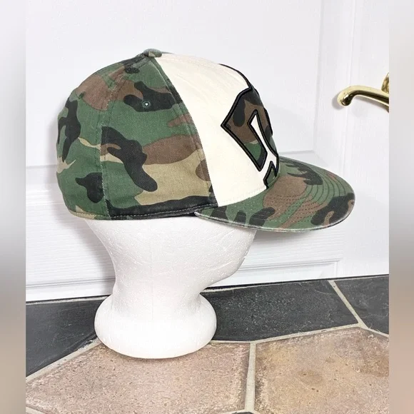 Y2K DC Camo Flexfit 210 Fitted Cap 6 7/8 - 7 1/4 Vintage - Picture 2 of 11